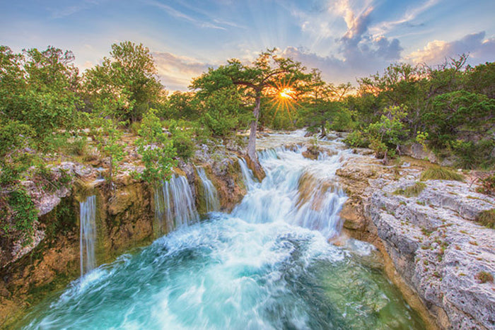 Hill Country Waterfall 1 by Rob Greebon