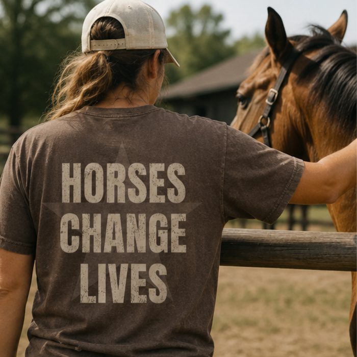 Horses Change Lives Signature Tee