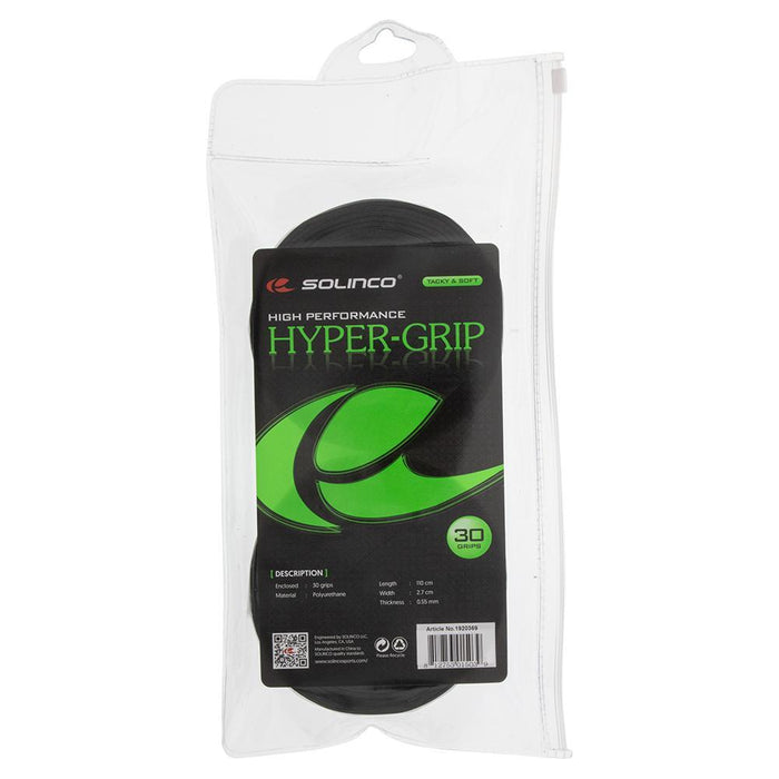 Hyper Extra Tacky Over Grip Black 30 Pack
