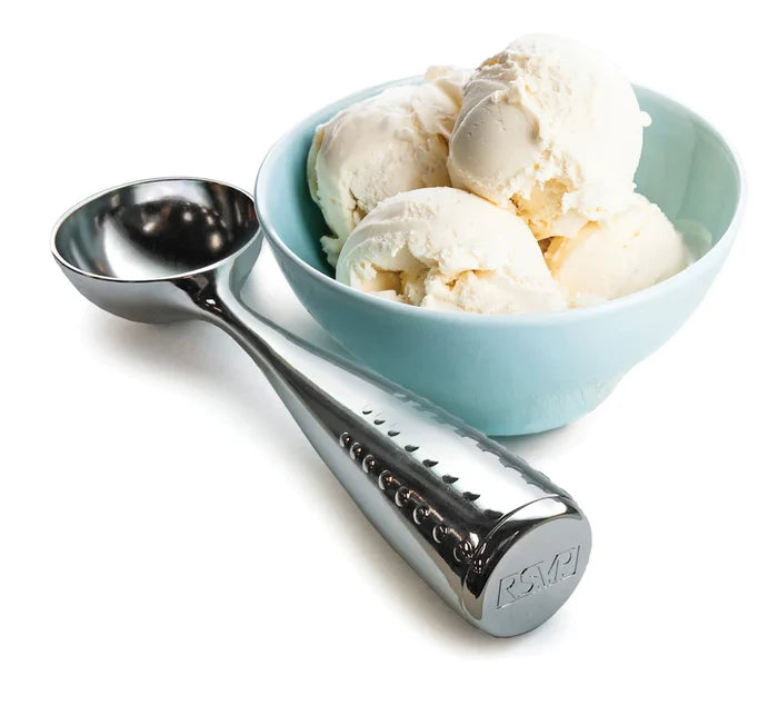 RSVP International ice cream scoop from 1103 BAKING TOOLS, stainless steel scoop with ergonomic handle for easy ice cream serving.