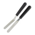 Small set of 2 RSVP International icing spatulas, baking tools for smooth icing and cake decorating.