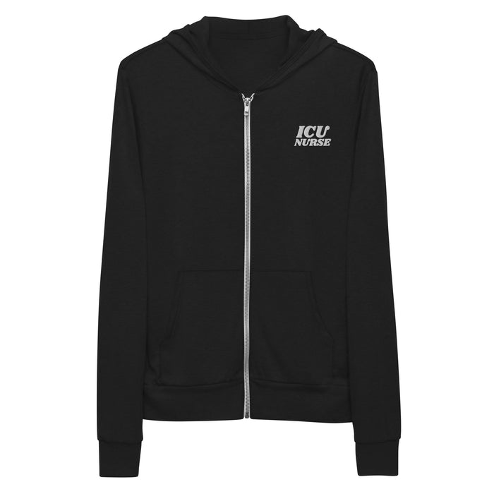 ICU Nurse Zip-Up Hoodie