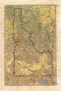Idaho Wagon Roads Map by Lisa Middleton