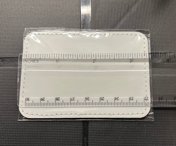 3.5 inch inch Faux leather - 10 Rectangle hat patches ( bundle price)