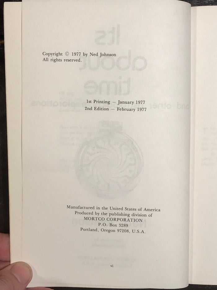 IT'S ABOUT TIME AND OTHER ASTROLOGICAL EXPLORATIONS - Johnson, 1977 - Zodiac