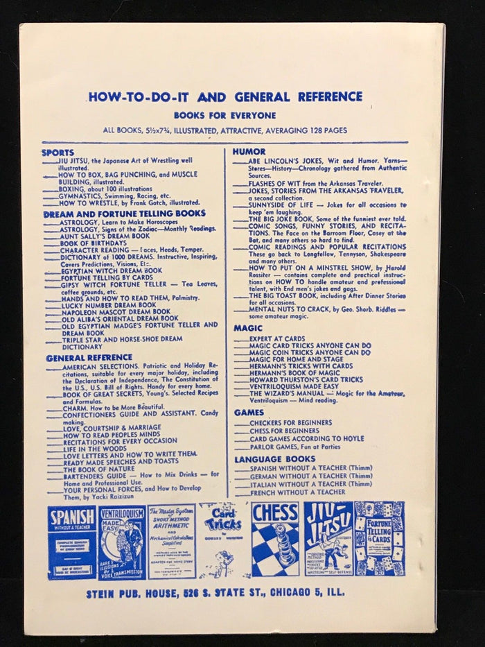 John George Hohman POW-WOWS Long-Lost Friend: Mysterious Arts Remedies - 1950s