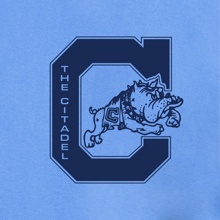 Jumping Bulldog Champion Jersey Tee-Light Blue