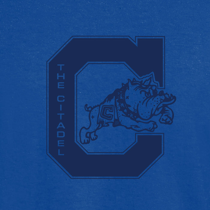 Jumping Bulldog DryBlend T-Shirt- Ash-Royal