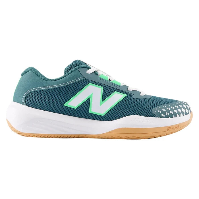 Juniors' 996v6 Court Shoes New Spruce and White