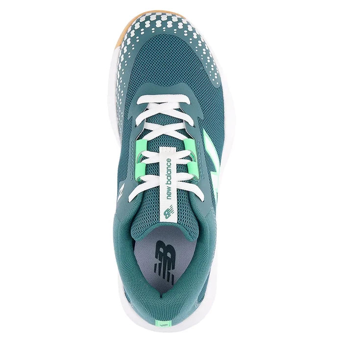 Juniors' 996v6 Court Shoes New Spruce and White