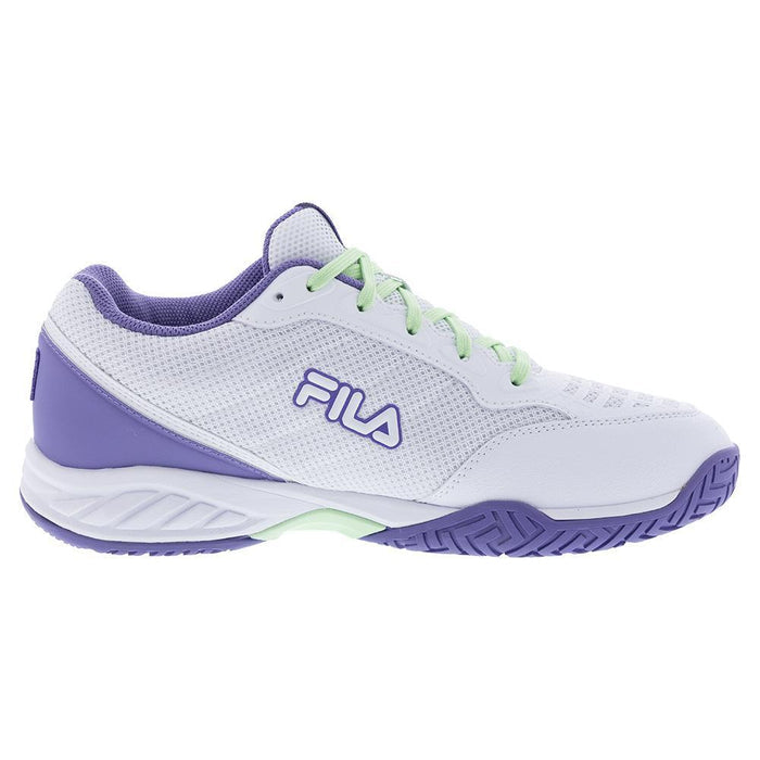 Juniors' Axilus 3 Court Shoes White and Patina Green