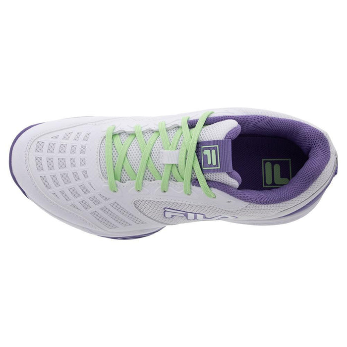 Juniors' Axilus 3 Court Shoes White and Patina Green