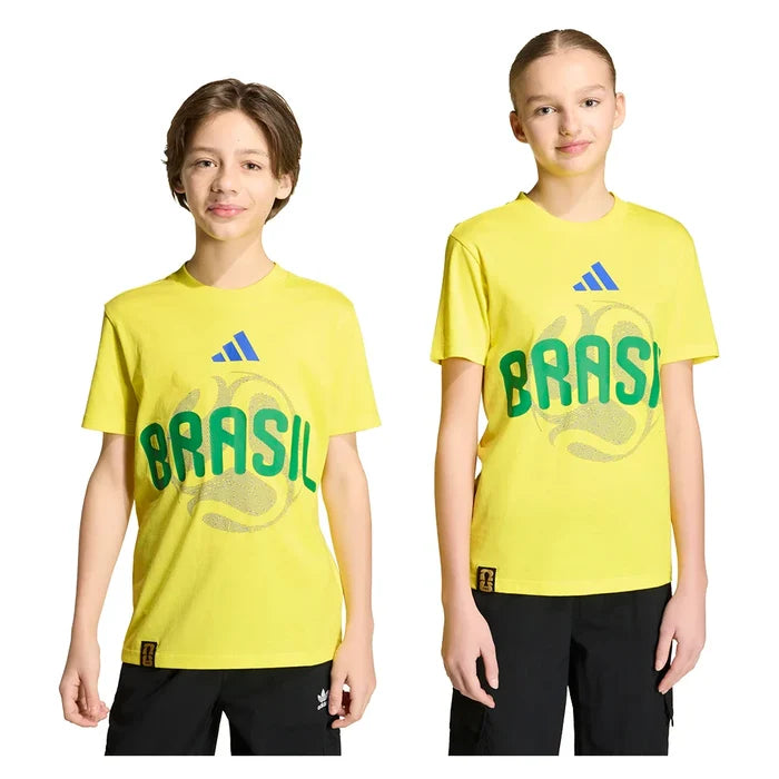 Junior's Brazil OLP Soccer Tee Bright Yellow