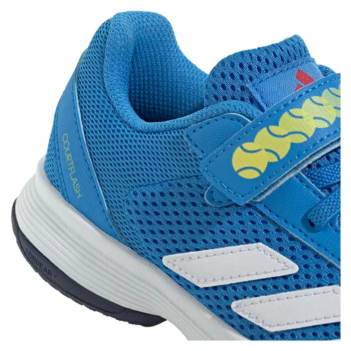 Juniors' Courtflash Shoes Lucid Ray Blue and White