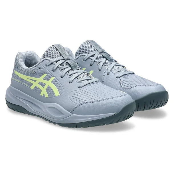 Juniors` GEL-Resolution X GS Shoes Grey Blue and Pistachio