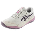 Juniors' GEL-Resolution X GS Shoes Soft Oat and Dark Aubergine