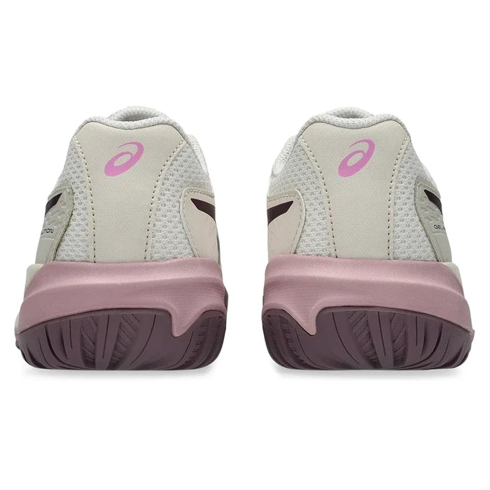Juniors' GEL-Resolution X GS Shoes Soft Oat and Dark Aubergine