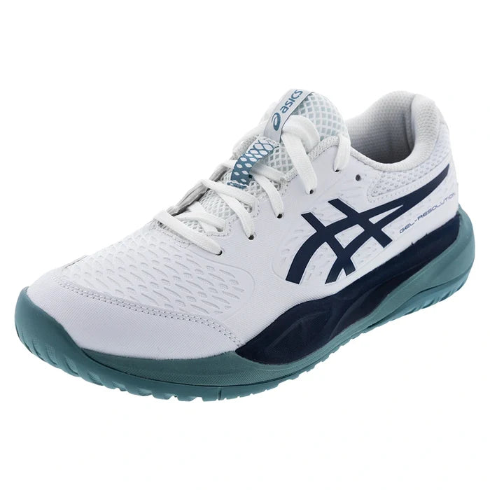 Juniors' GEL-Resolution X GS Shoes White and Midnight