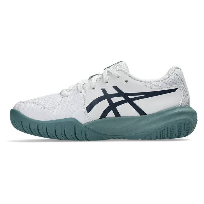 Juniors' GEL-Resolution X GS Shoes White and Midnight