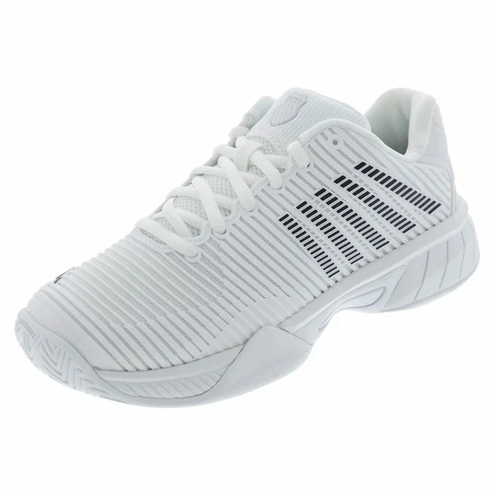 Juniors' Hypercourt Express 2 Shoes White and Black