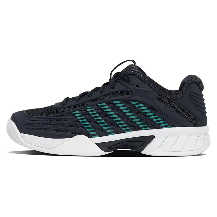 Juniors Hypercourt Express 3 Shoes Carbon and Baltic