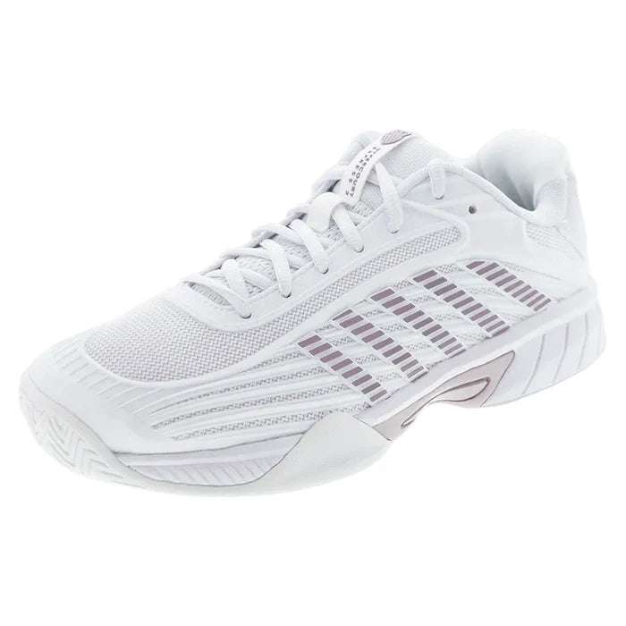 Juniors Hypercourt Express 3 Shoes White and Rose Gold