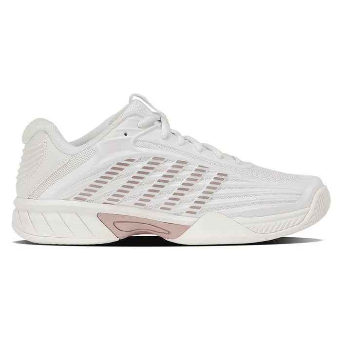 Juniors Hypercourt Express 3 Shoes White and Rose Gold