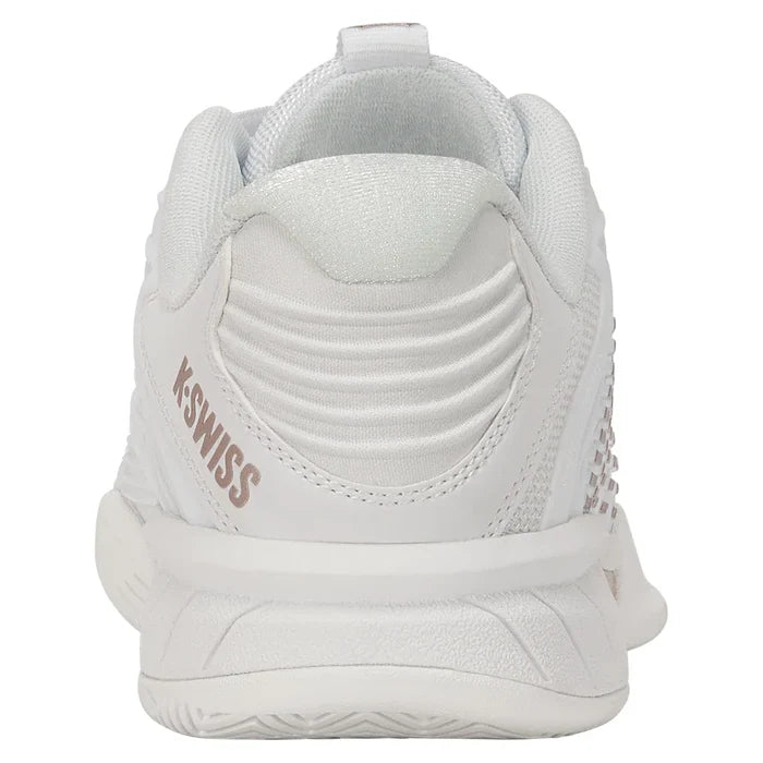 Juniors Hypercourt Express 3 Shoes White and Rose Gold