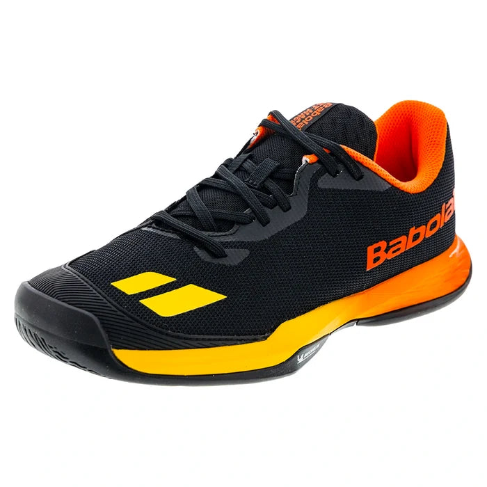 Juniors Jet Mach 3 All Court Shoes Black and Sunset