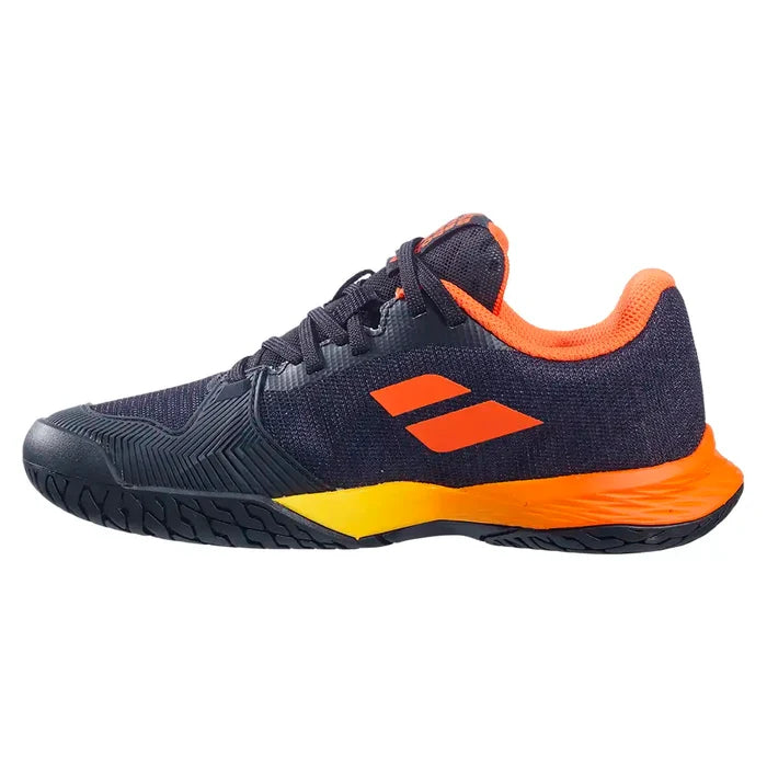 Juniors Jet Mach 3 All Court Shoes Black and Sunset