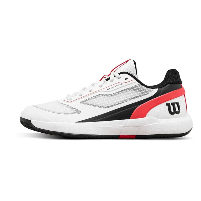 Juniors' Rush Pro 5 Shoes White and Infrared