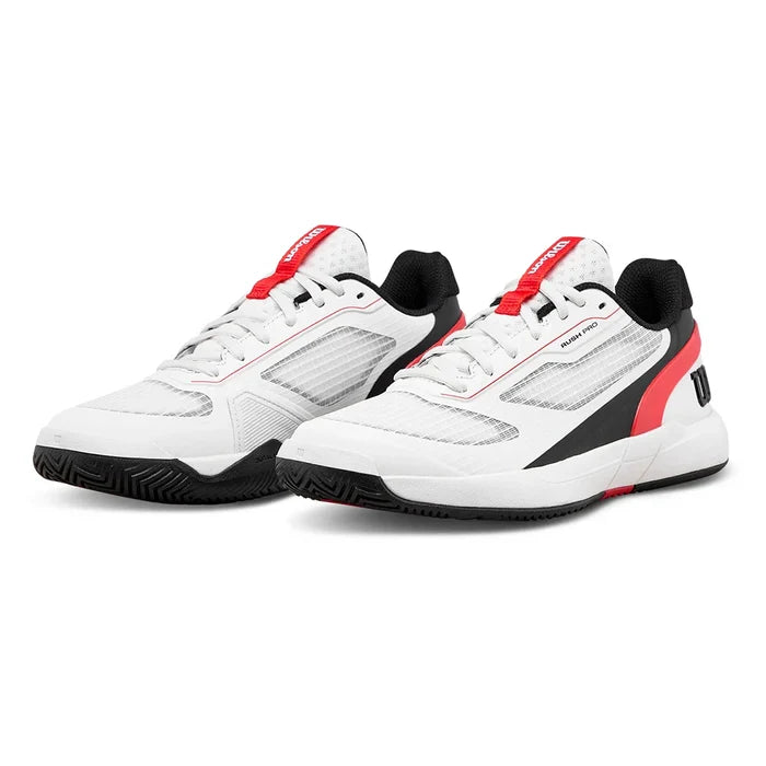 Juniors' Rush Pro 5 Shoes White and Infrared
