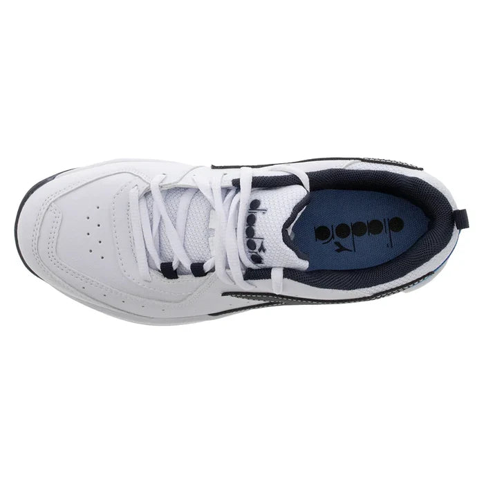 Juniors' S. Challenge 5 SL Court Shoes White and Blue Corsair