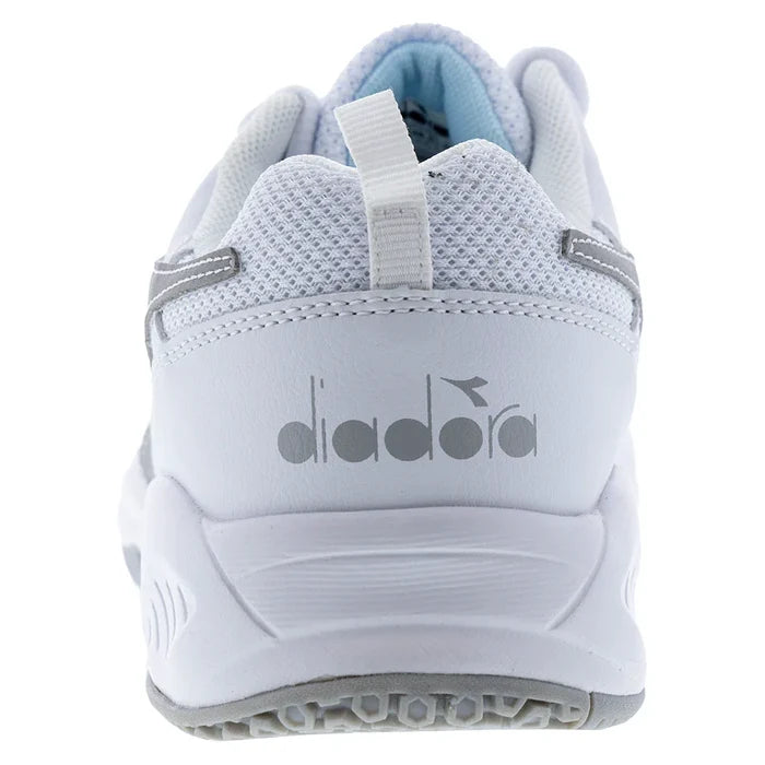 Juniors' S. Challenge 5 SL Court Shoes White and Silver