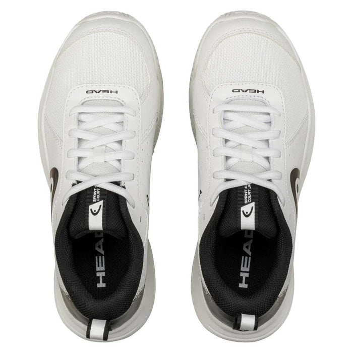 Juniors Sprint Court 4.0 Shoes White and Black