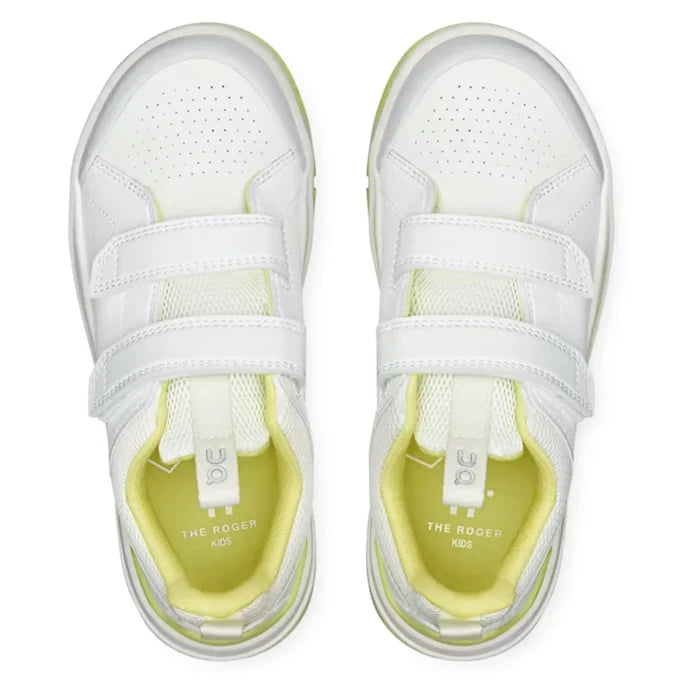 Juniors' THE ROGER Court Shoes White and Limelight