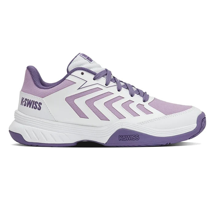Juniors' Ultrashot Team 2 Court Shoes White and Purple Haze