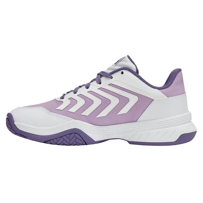 Juniors' Ultrashot Team 2 Court Shoes White and Purple Haze