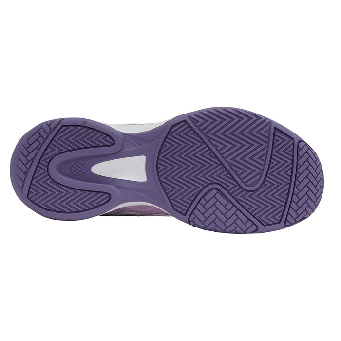 Juniors' Ultrashot Team 2 Court Shoes White and Purple Haze