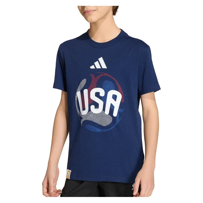 Juniors' USA OLP Soccer Tee Tena Blue