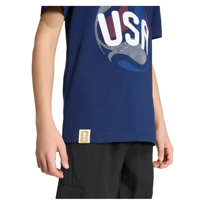 Juniors' USA OLP Soccer Tee Tena Blue