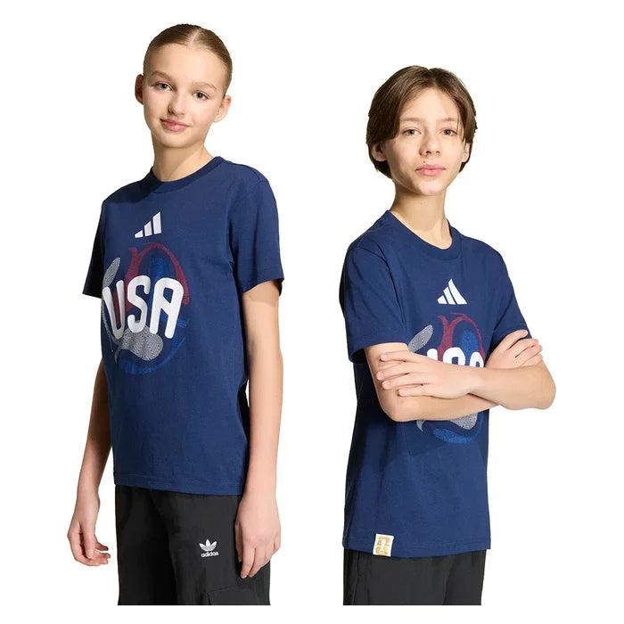 Juniors' USA OLP Soccer Tee Tena Blue