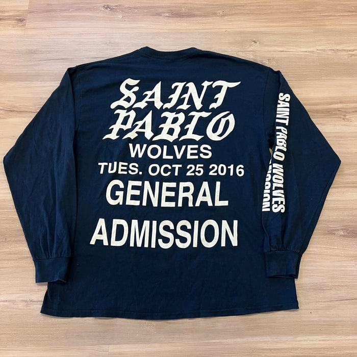 Kanye West Saint Pablo Tour Wolves long-sleeve T-shirt