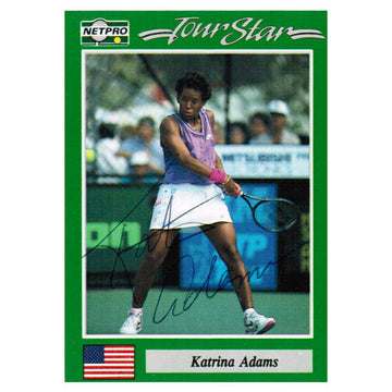Katrina Adams Signed Women's Card