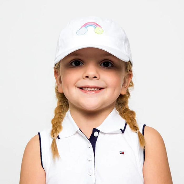 Kids Tennis Camper Hat Pastel Rainbow