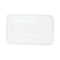 Vietri Lastra small rectangular tray made of serveware material, ideal for serving appetizers or snacks on a modern, elegant tray.