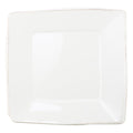 Vietri Lastra Square Platter from 2206 Serveware collection, white ceramic with textured square design, suitable for serving dishes.
