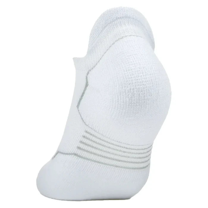 Light Cushion No Show Tab Pickleball Socks White
