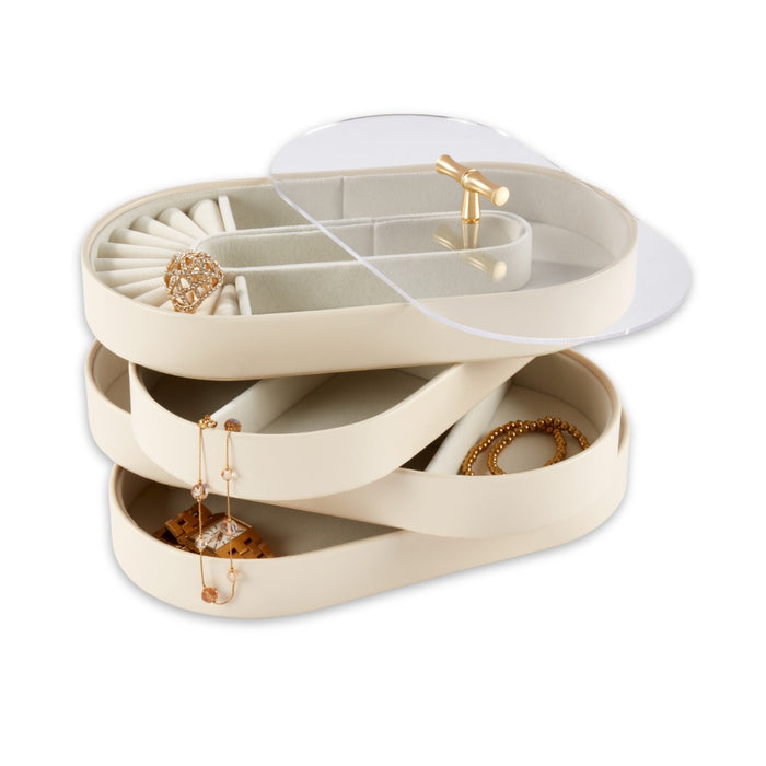 Lily Jewelry Tray, Cream