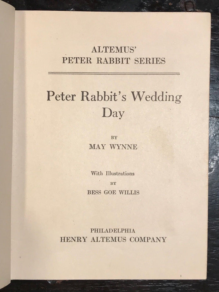 LOT OF 6 PETER RABBIT Books - ALTEMUS Publishers, 1920s - Illustrated Fairytales